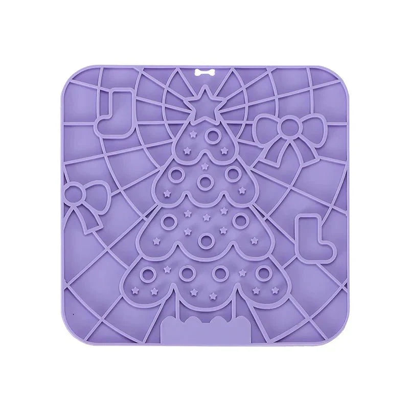 Pet Lick Mat – Silicone Slow Feeder Plate with Suction Cups