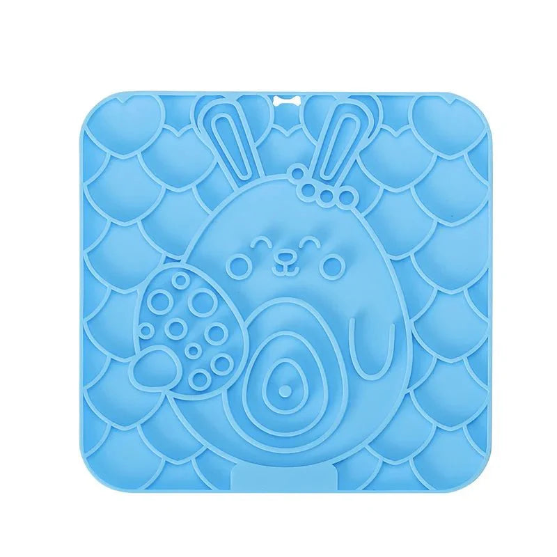 Pet Lick Mat – Silicone Slow Feeder Plate with Suction Cups