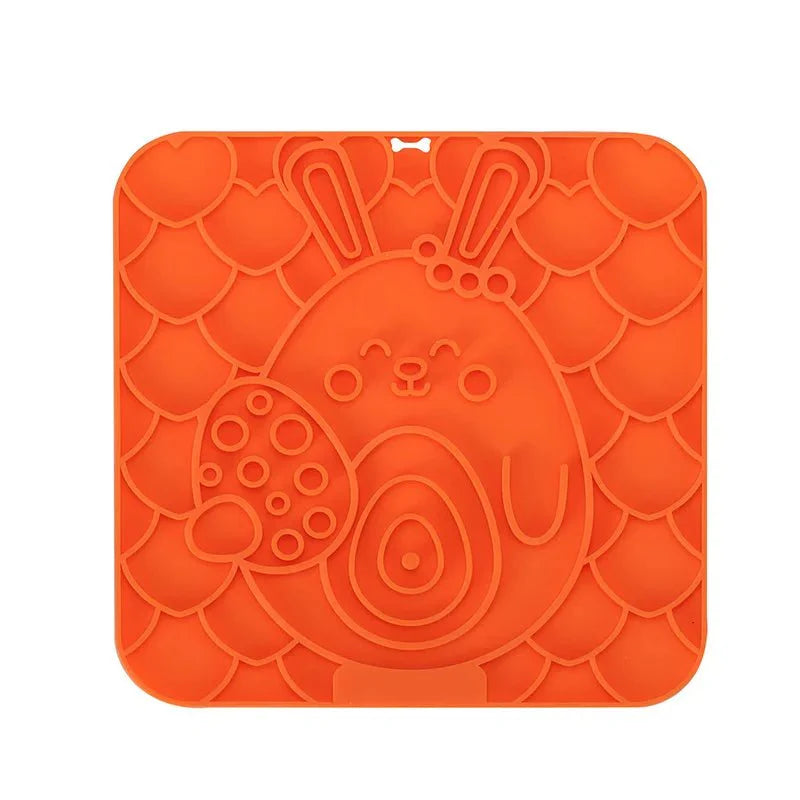 Pet Lick Mat – Silicone Slow Feeder Plate with Suction Cups
