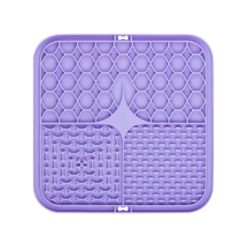 Pet Lick Mat – Silicone Slow Feeder Plate with Suction Cups